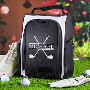 Groomsmen Gifts Personalized Golf Shoe Bag Golf Gifts for men, Embroidered Golf Player Shoe Bag Golfer Gift, Anniversary Gift Golf Pouch,