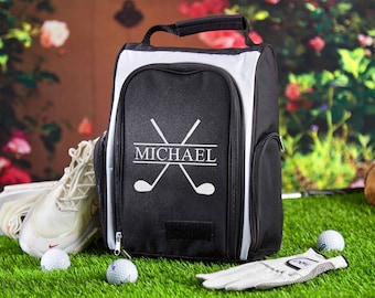 Groomsmen Gifts Personalized Golf Shoe Bag Golf Gifts for men, Embroidered Golf Player Shoe Bag Golfer Gift, Anniversary Gift Golf Pouch,