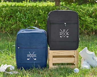 Golf Shoe Bag Groomsmen Gift, Personalized Gift for Men, Groomsman Golf Gift, Custom Gift for Golfer, Best Man Gift, Groomsmen Proposal Gift