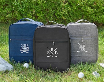Golf Shoe Bag Groomsmen Gift, Personalized Gift for Men, Groomsman Golf Gift, Custom Gift for Golfer, Best Man Gift, Groomsmen Proposal Gift