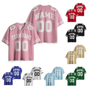 Personalized Team Name & Number Football Jersey Shirt For Adult Kid, Custom Football Jersey Shirt, Game Day Outfit For American Football Fan