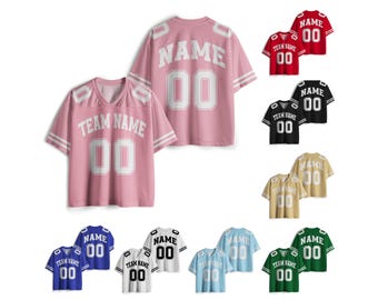 Personalized Team Name & Number Football Jersey Shirt For Adult Kid, Custom Football Jersey Shirt, Game Day Outfit For American Football Fan