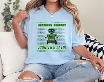 Custom Robotics Club Shirt Personalized STEM Team Tee, School  Robot Coding Club T-Shirt