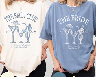 Custom Bachelorette Comfort Colors-shirt: The Bach Club Social T-shirt