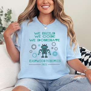 Camiseta personalizada del club de robótica: camiseta personalizada del equipo STEM