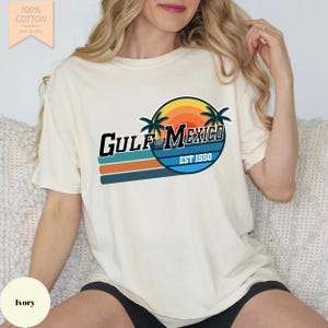 Nom du golfe du Mexique Origine 1550 T-shirt Comfort Colors® Exploration historique du golfe du Mexique Géographie historique Cadeau Histoire côtière