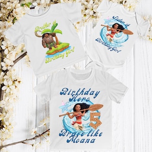 Moana Birthday Shirt: Family Matching T-Shirts
