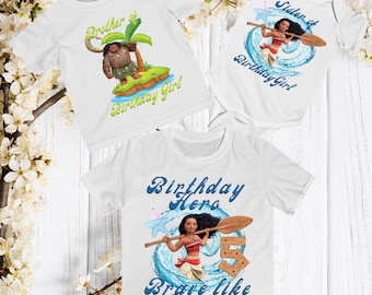 Moana Geburtstag Shirt: Familie passende T-Shirts