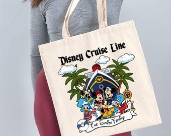 Bolso de mano personalizado de Disney Cruise Line – Bolso de viaje para vacaciones familiares