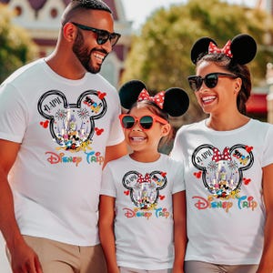 Personalisierte Disney Reise Shirts, Disneyland Shirts, Disney Urlaub T-Shirt, Disney Familie Passendes Shirt, magisches Schloss Shirt, Disneyworld