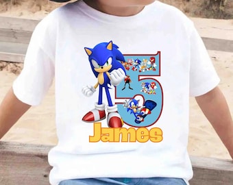 Personalized Sonic Birthday Family Shirts: Matching Party Outfits