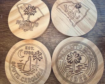 Podstawki South Carolina/Palmetto – drewno