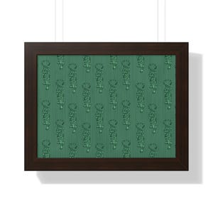 Framed Green Botanical Art Print, Modern Home Decor, Gift for Plant Lovers, Wall Art for Living Room, Office Decoration