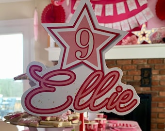 American Doll Girl Star Cake Topper Printable | Custom Birthday Cake Topper | AG Party Decor | Instant Printable l Digital Download