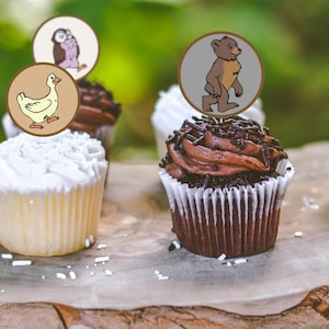Customized Little Bear Cupcake Toppers - Printable Party Decor - Instant Download