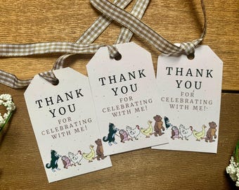 Custom Little Bear Favor Tags | Bear Birthday Party