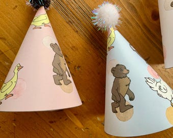 Little Bear Party Hat Template | Printable Kids Party Hat