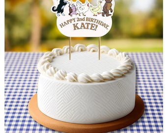 Décoration de gâteau Petit Ours | Personnalisable à imprimer