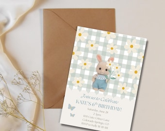 Invitation d'anniversaire Calico Critter, Familles Sylvanian