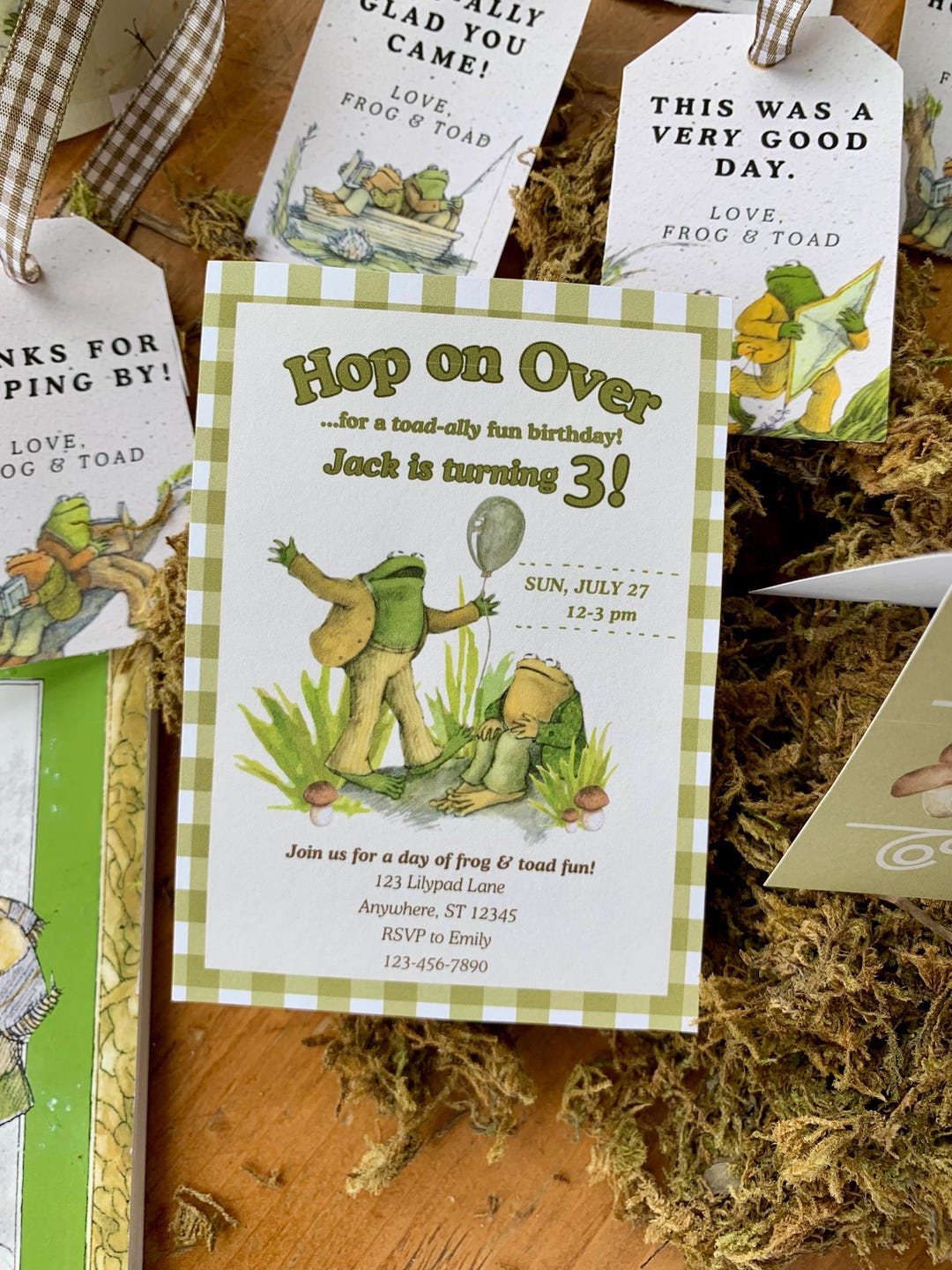 Frog Invite Editable Frog and Toad Birthday Invitation Template | Vintage Storybook ...