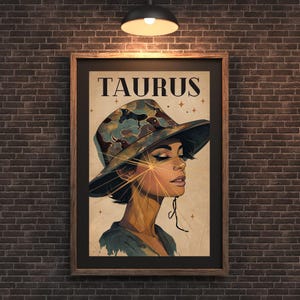 Vintage Zodiac Sign Art Prints | 12-Piece Collection | Digital Download Posters