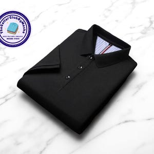 Men&#39;s Collared Polo Shirt | Short-Sleeve Solid Color Tee | Three-Button Neck Top | Casual Business Wear | Work Office Outfit
