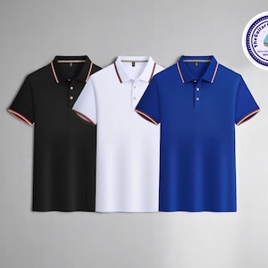 3-Piece Polo Shirt Set | Short-Sleeve Button Collar Top | Loose-Fit Casual Pullover Outfit | Lightweight Daily Wear for Men & Women