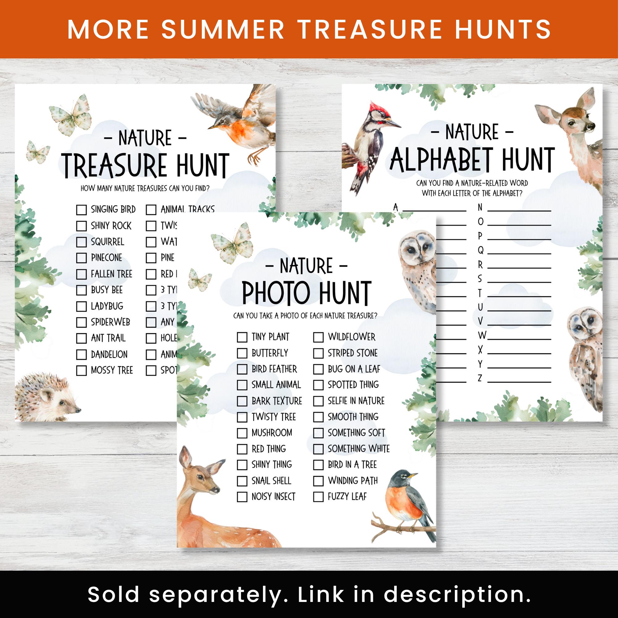 Zoo Scavenger Hunt for Kids, Printable Animal Treasure Hunt Game ...