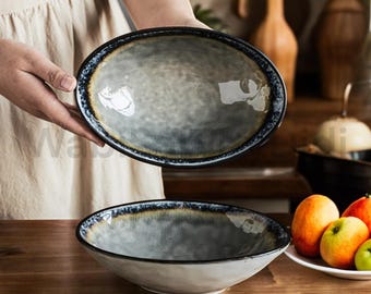 Traditional Ceramic Bowls | Japanese Kitchenware Ceramics | Dining Table Decor | Serving Bowls | Home Decoration Accessory