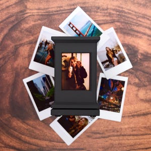 Rotating Instax Mini Photo Frame with Storage
