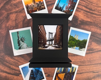 Rotating Instax Square Photo Frame with Storage