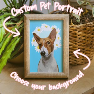 Personalised Pet Portrait, Hand-illustrated Custom Portrait, Personalised Wall Art, Pet Memorial Ideas, Gift, Digital Print Gift