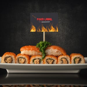 Hibachi Place Card Holders Etsy