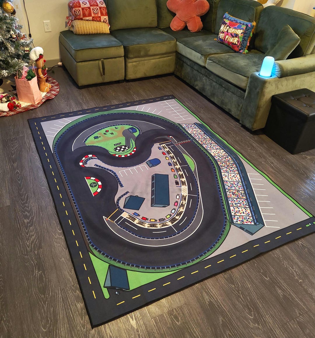 Kid Racetrack Rug Kids Play Rug Car Racetrack - Etsy Canada