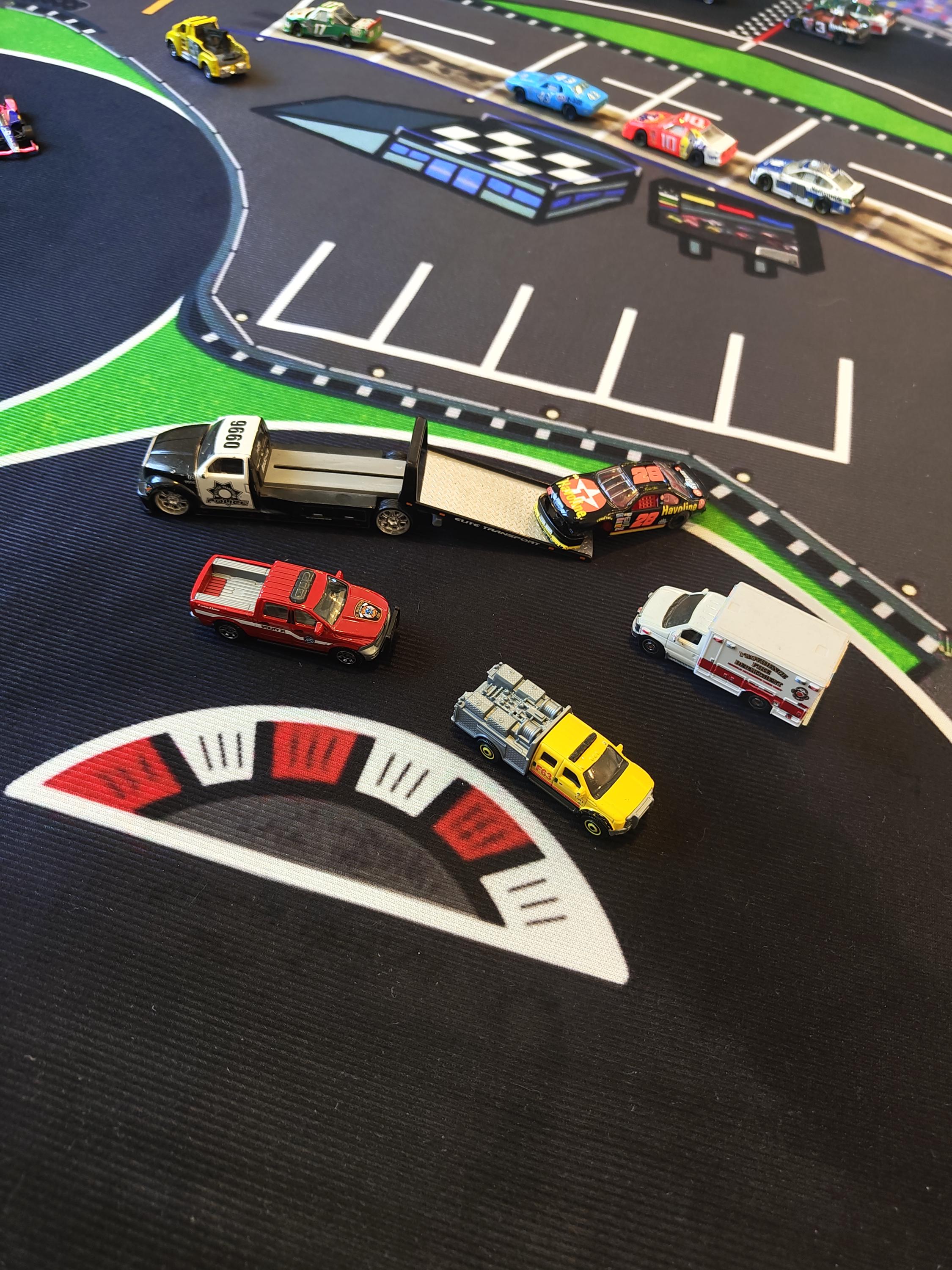 Kids Play Rug • 1/64 Toy Scale NASCAR Speedway Race Track - Etsy