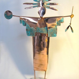 Spirit Guardian Original Sculpture, Southwestern, Modern art, John Gutierrez  Southwestern art