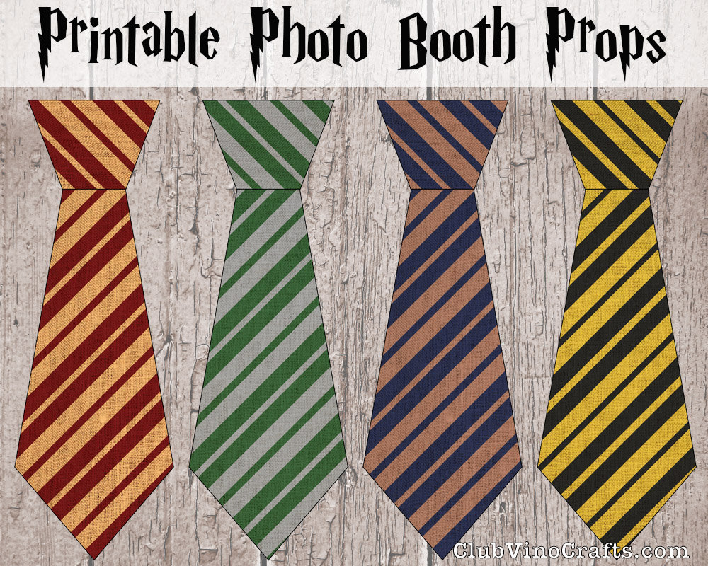 wizard-party-photo-booth-printable-files-linen-house-color-ties-4-house-multi-pack-instant-digital-download-etsy for Free Printable Harry Potter Ties Wizard Party & Photo Booth Printable Files - Linen House Color Ties - 4 House Multi Pack - Instant Digital Download - Etsy for Free Printable Harry Potter Ties