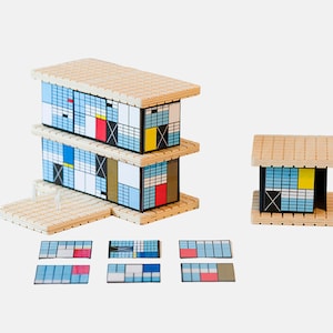HOUSE Eames Construction Toy | A building set for experimenting in the style of XX Century Architecture and Design movements