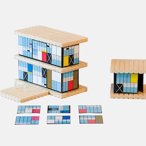 HOUSE Eames Construction Toy A building set for experimenting in the style of XX Century Architecture and Design movements image 1