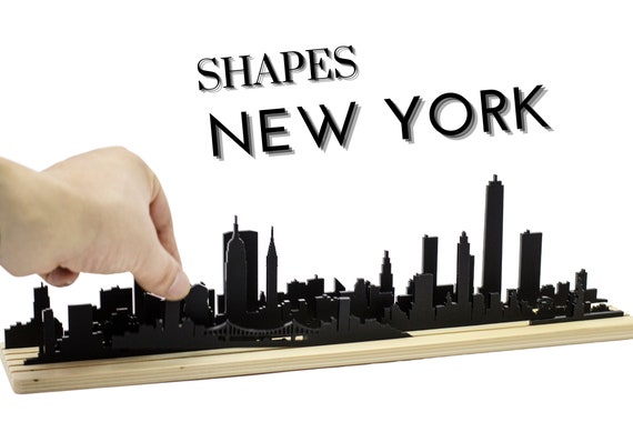 Formas de la silueta de NUEVA YORK / Rompecabezas 3D del - Etsy