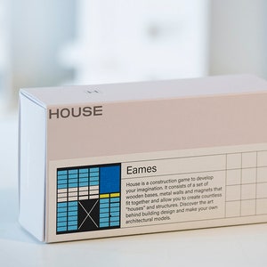 HOUSE Eames Construction Toy A building set for experimenting in the style of XX Century Architecture and Design movements image 4