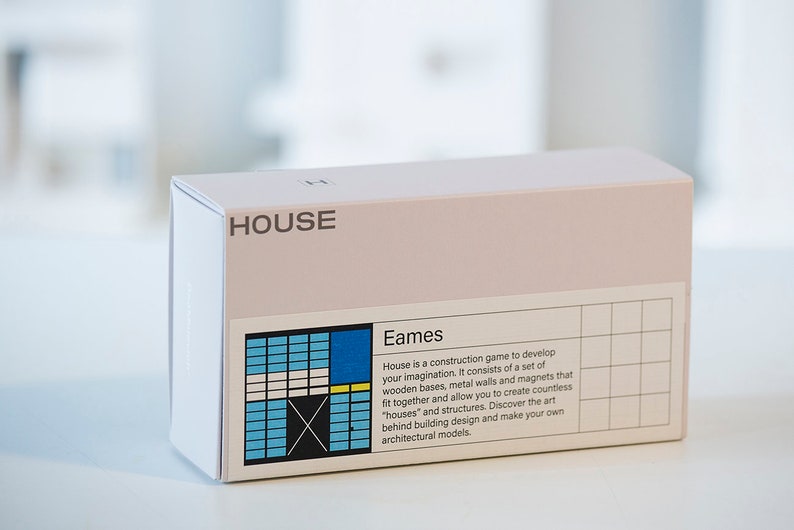 HOUSE Eames Construction Toy A building set for experimenting in the style of XX Century Architecture and Design movements image 4