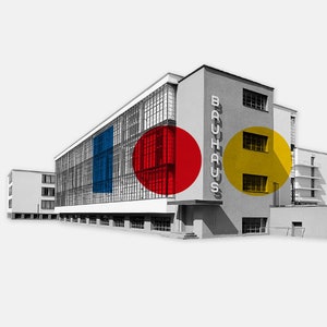 Bauhaus Dessau Building 6-piece Fridge Magnet A Staatliches Bauhaus School Puzzle to Decorate 1919-2019 Centenary Gift image 6