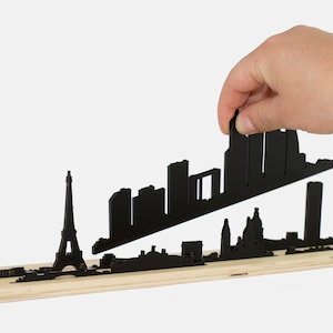 Shapes of PARIS | A 3D skyline diorama design gift to create the city | City Silhouette Home Decor | Architecture Gift