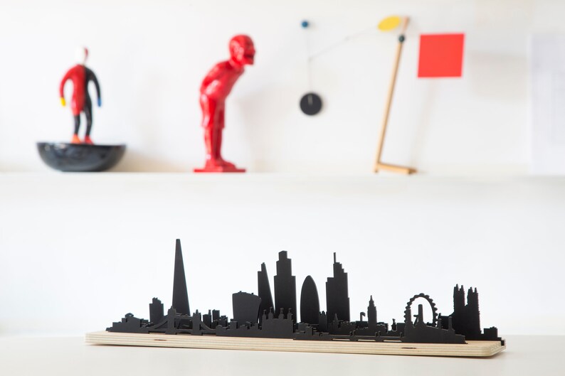 Shapes of LONDON Skyline Silhouette Cityscape With Movable Etsy