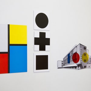 Bauhaus Dessau Building 6-piece Fridge Magnet A Staatliches Bauhaus School Puzzle to Decorate 1919-2019 Centenary Gift image 8