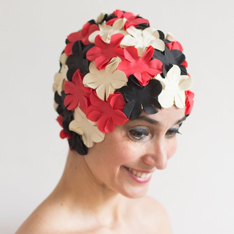 flower swimming cap