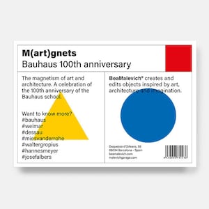 Bauhaus Dessau Building 6-piece Fridge Magnet A Staatliches Bauhaus School Puzzle to Decorate 1919-2019 Centenary Gift image 5