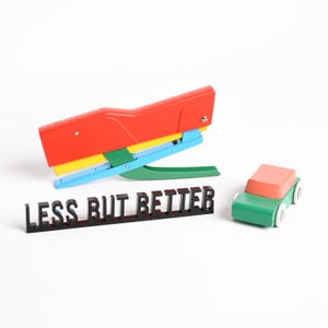 Architecture Quotes | Less but Better | 3D Decorative Lettering inspired by Dieter Rams | Design Gift | 15.8 x 2.5 cm