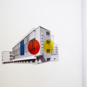 Bauhaus Dessau Building 6-piece Fridge Magnet A Staatliches Bauhaus School Puzzle to Decorate 1919-2019 Centenary Gift image 3